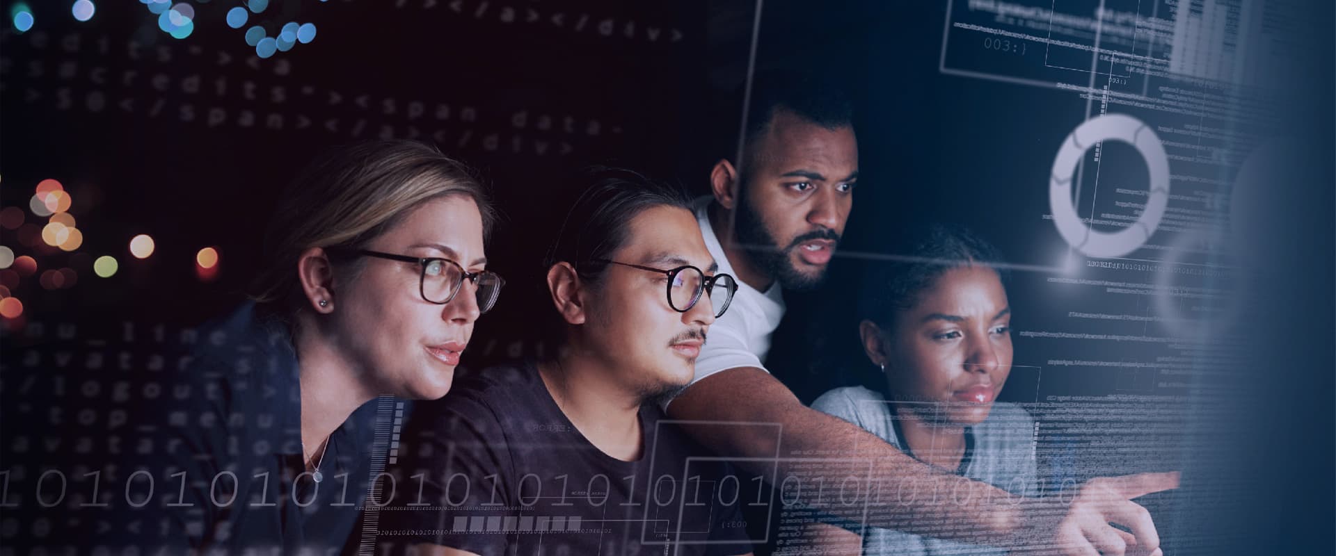 Fondo de la sección principal de desarrollo de software