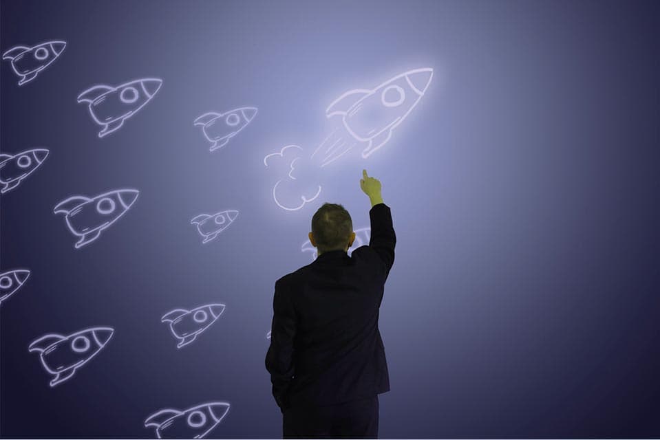 Ilustración que representa el concepto de producto mínimo viable